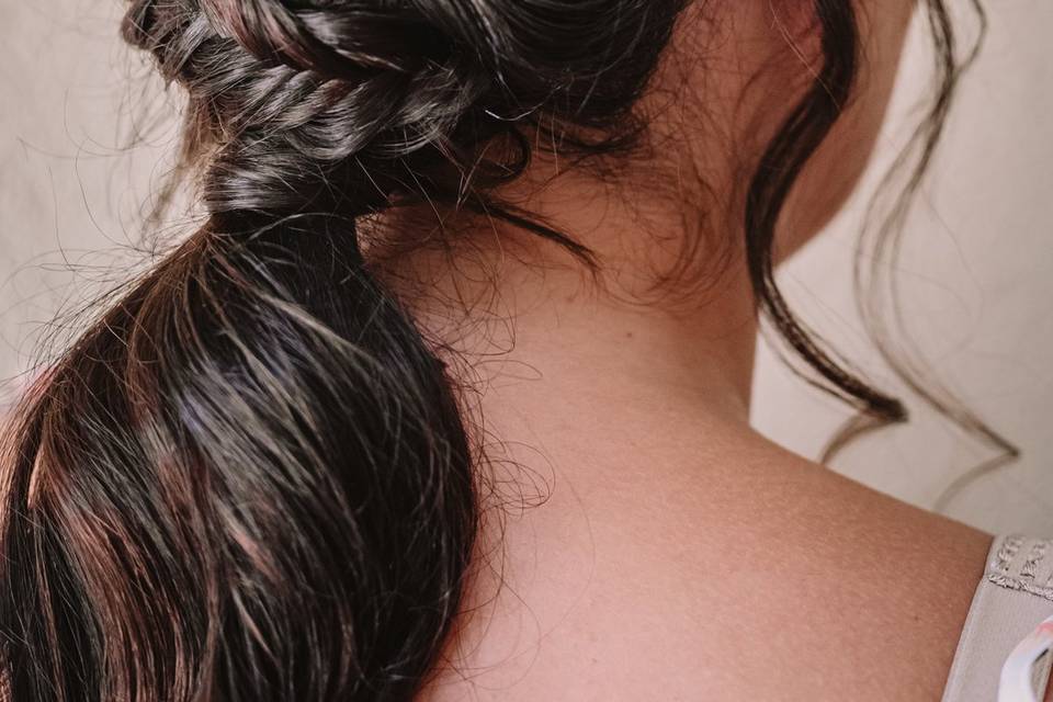 Cola con ondas para novias