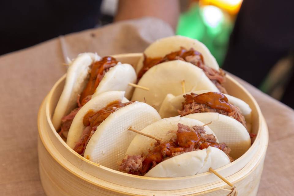 Pan bao con roastbeef