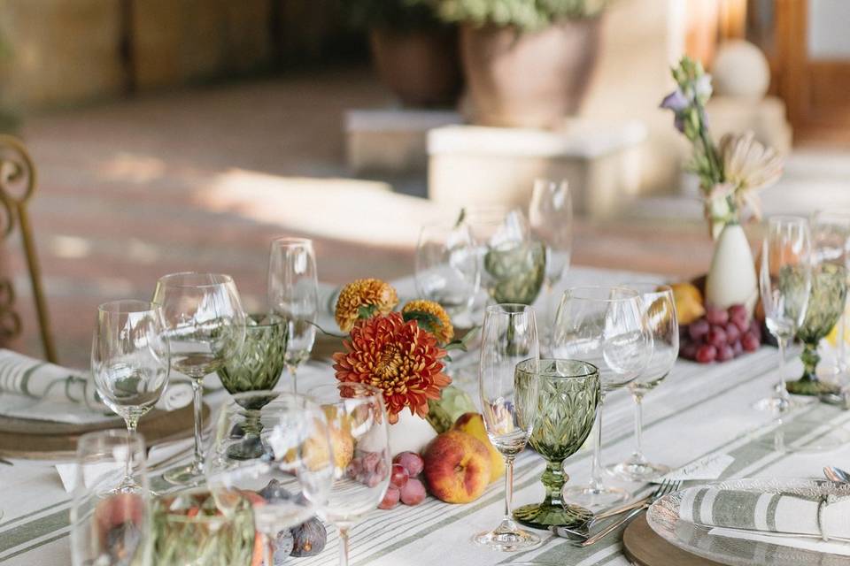 Decoración boda - Toscana