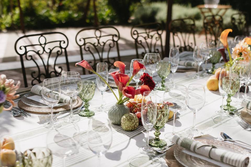 Decoración boda - Toscana