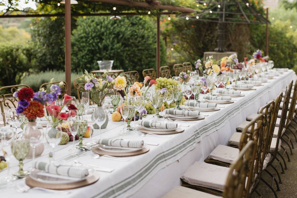 Decoración boda - Toscana