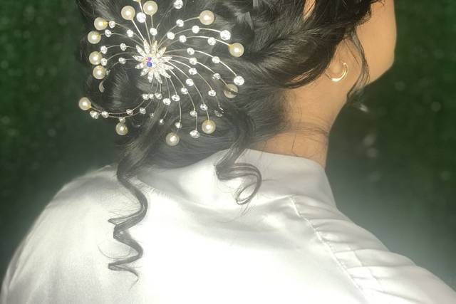 Recogido con trenza holandesa