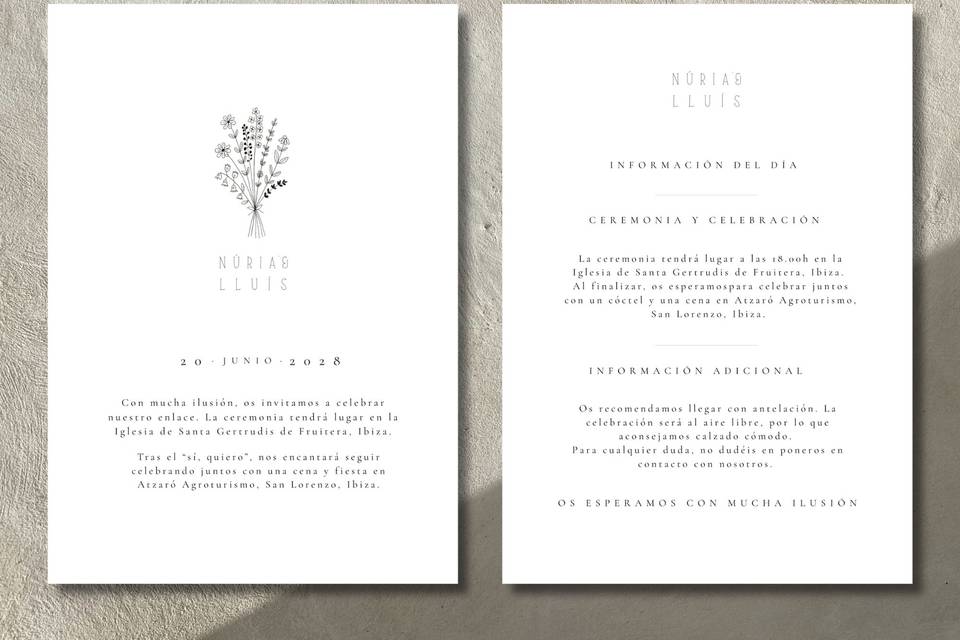 Invitación Boda