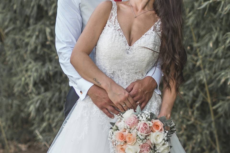 Detalle de los novios