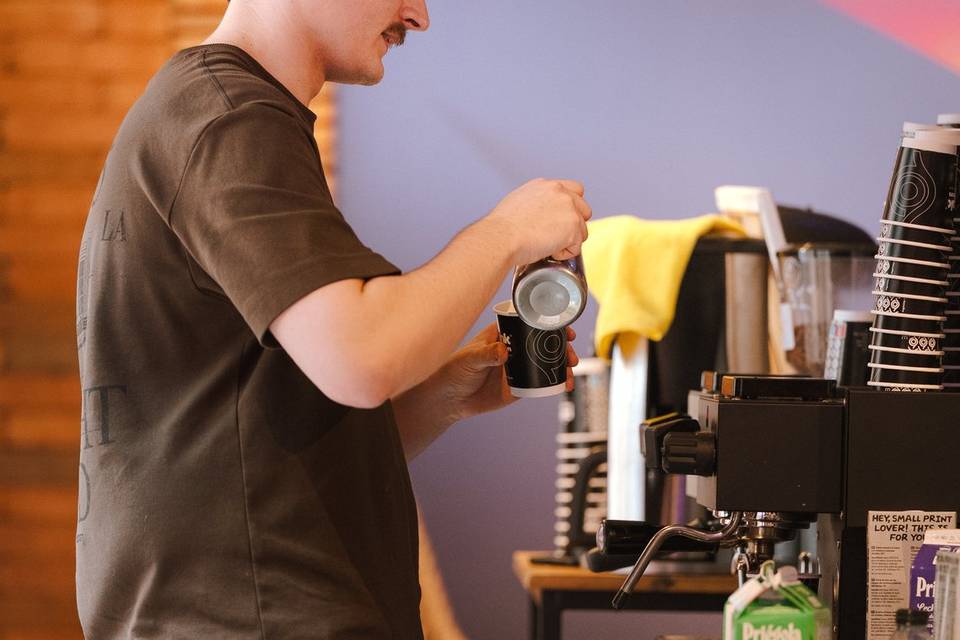 Latte art al momento