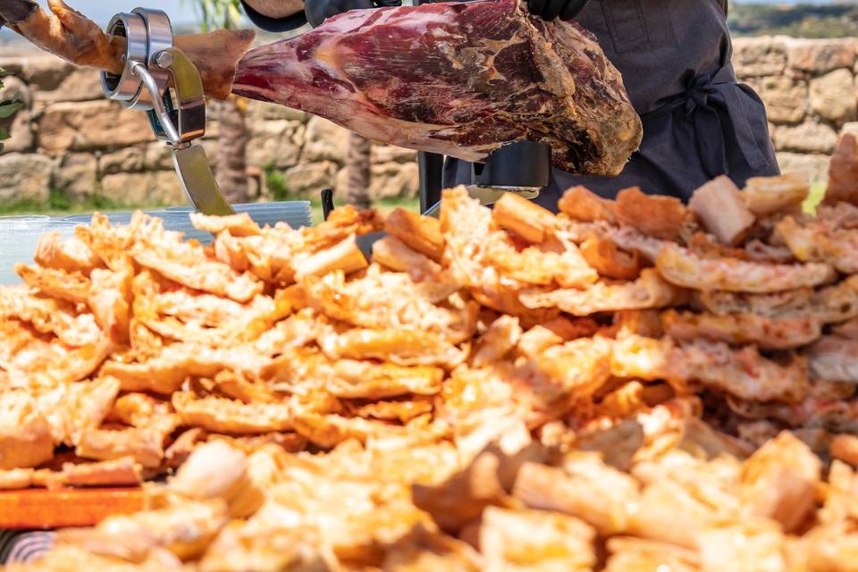 Barra temática jamón al corte