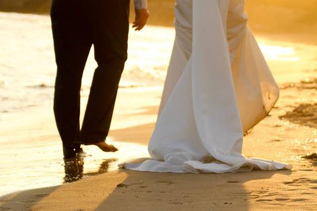 Postboda en la playa