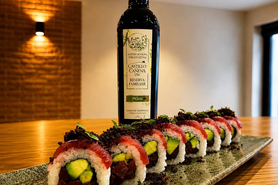 Maki de atún picante
