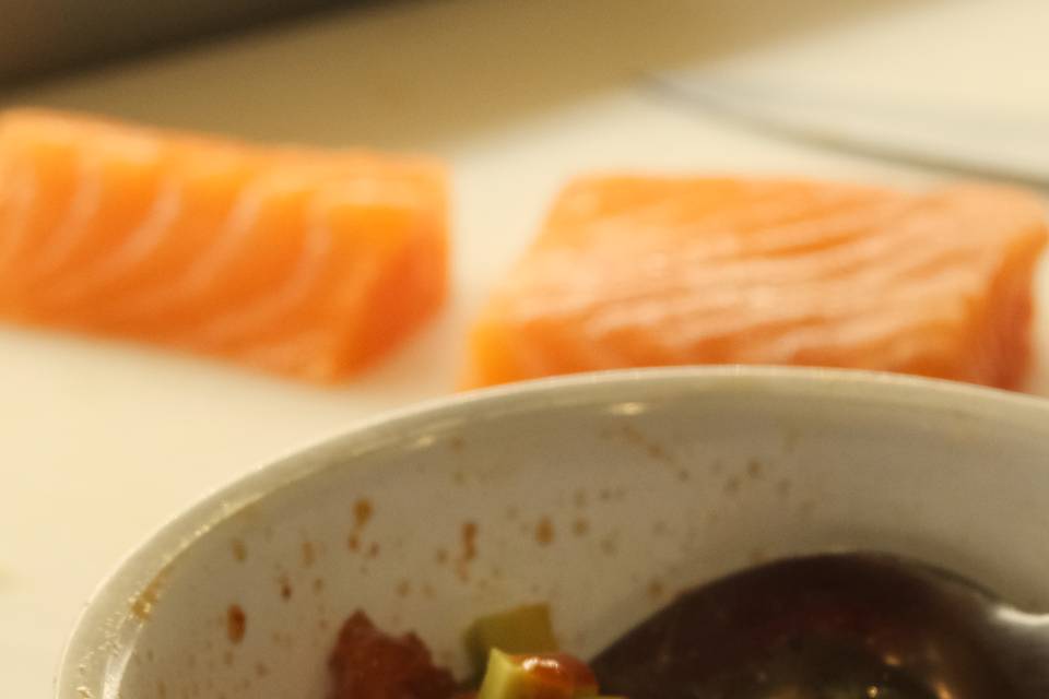 Aderezo salmón kizami wasabi