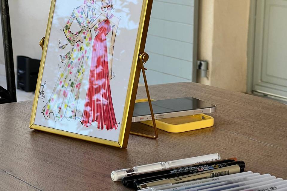 Ilustración en vivo para bodas