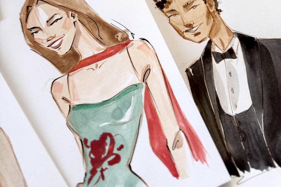 Sketches para sus invitados