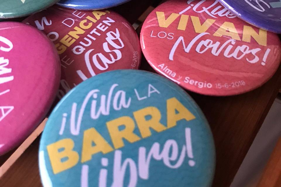 Pack de chapas frases divertidas