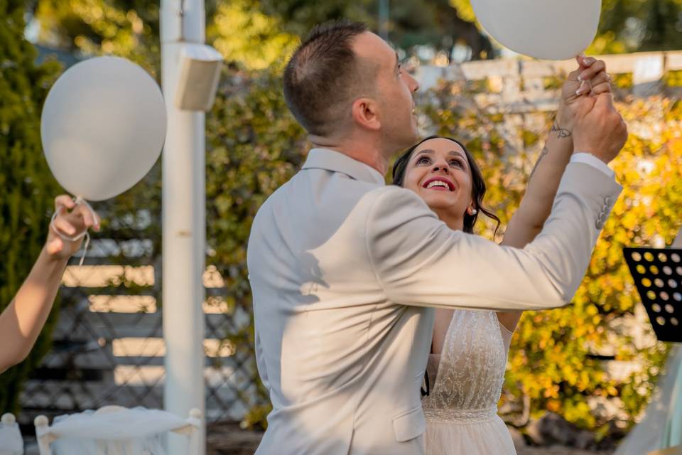 Globos (besos) al cielo