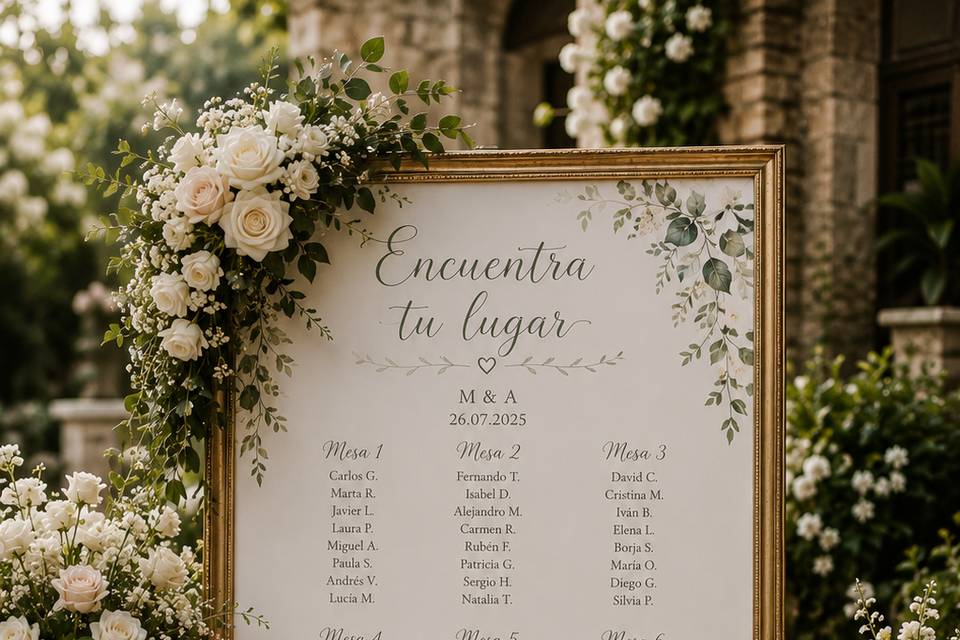 Insp#2 Seating plan Romántico