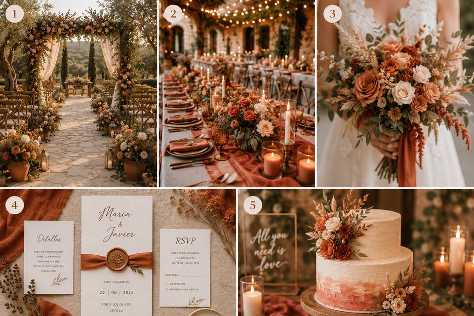 Inspiración boda | terracota