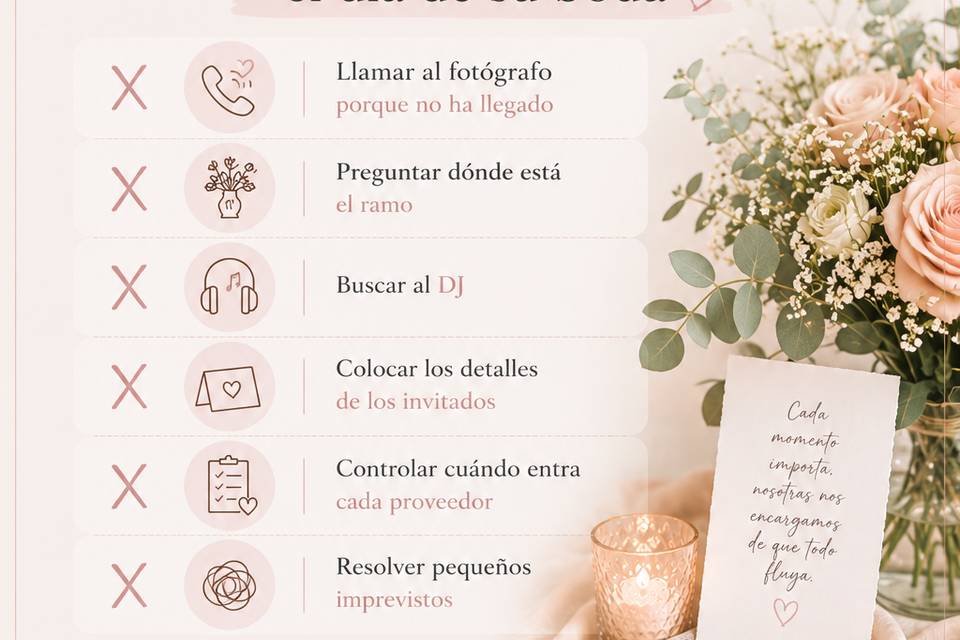 Disfrutad, no coordinéis