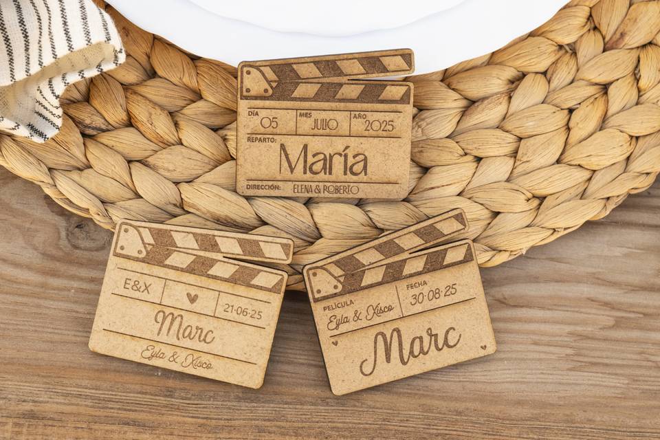Marca sitios Claqueta de cine