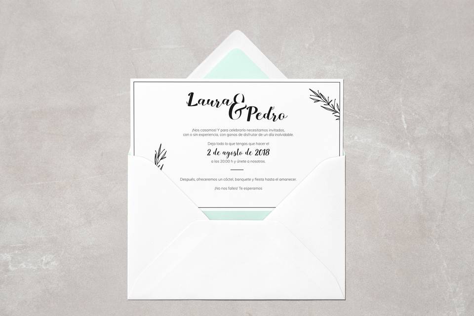 Invitación boda