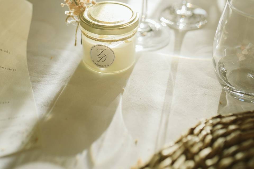 Velas personalizadas artesanas