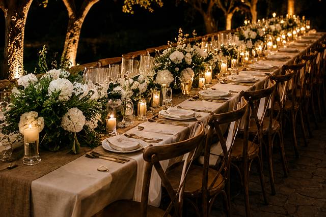 Boda íntima noche