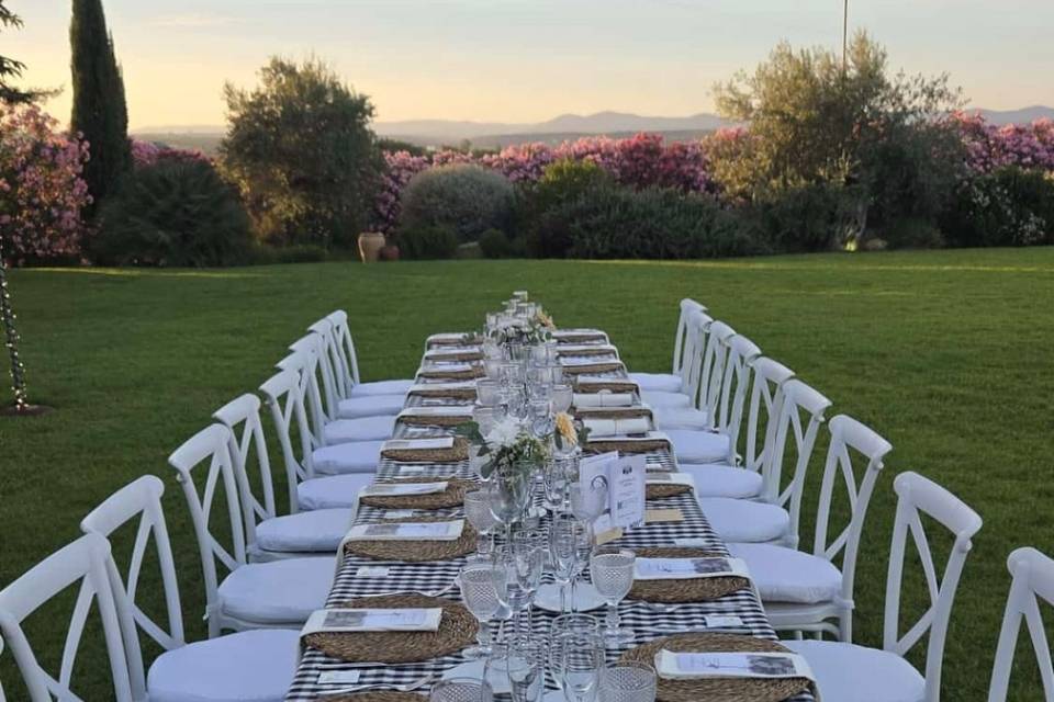 Mesa césped