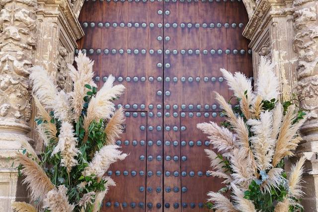 Puertas de iglesia estilo boho