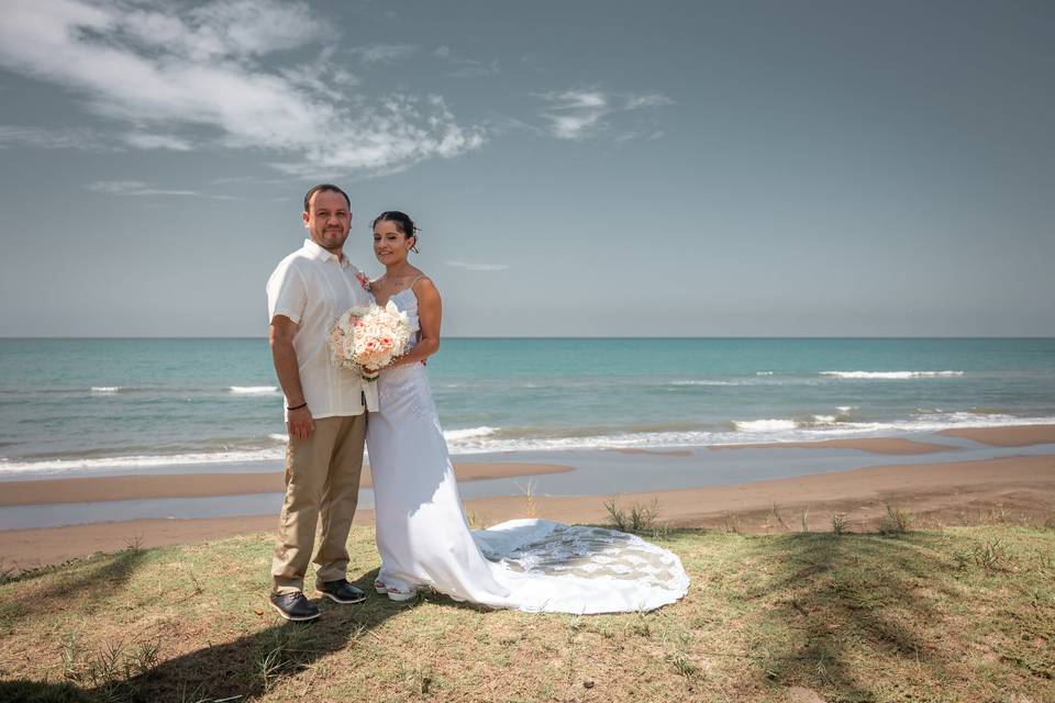 Boda en la costa mexicana