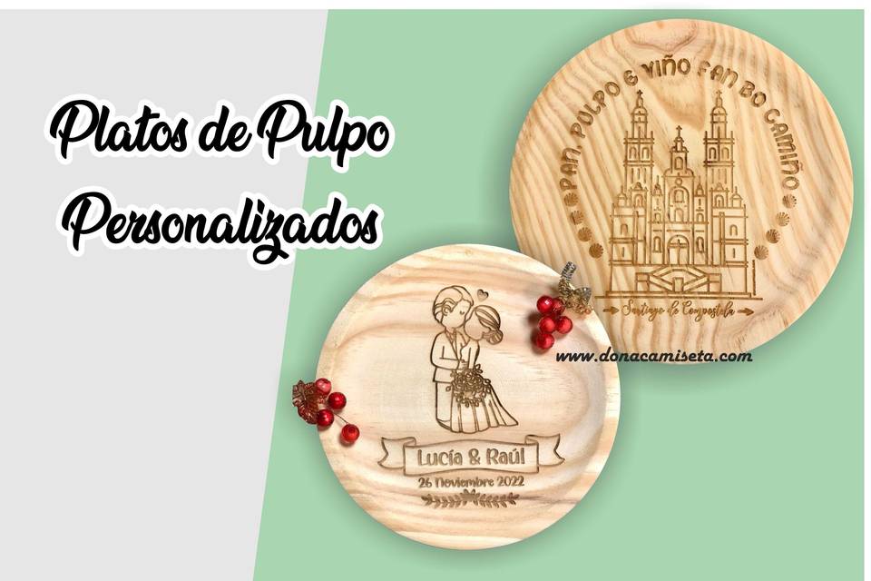 Platos de pulpo personalizados