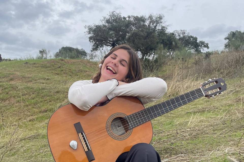 Foto con guitarra