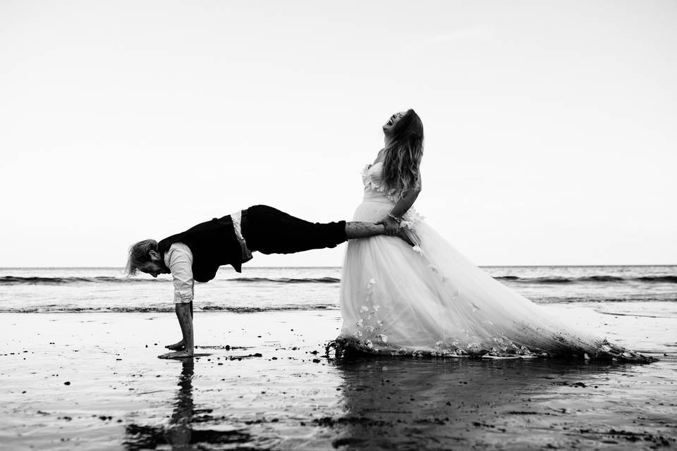 Postboda en la playa