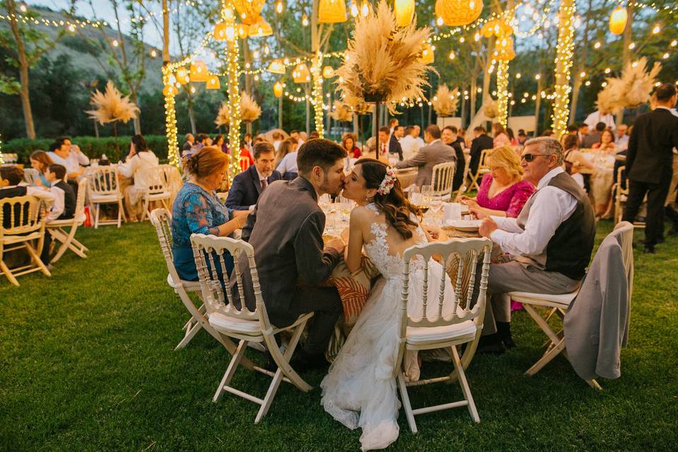 Beso de boda