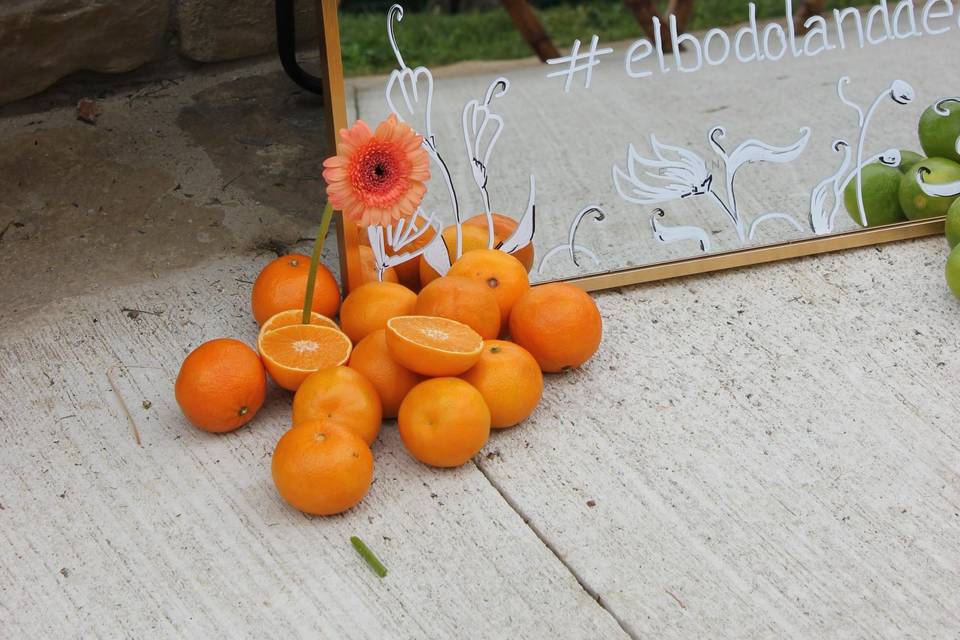 Decoración en espejo