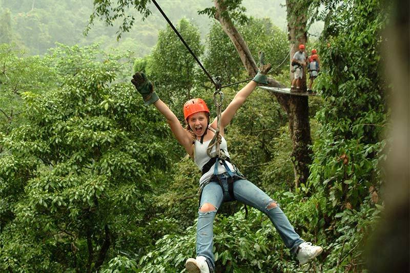 Tirolina en Volcán Mombacho