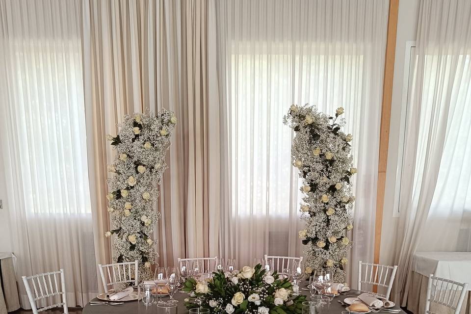 Mesa nupcial de Mónica